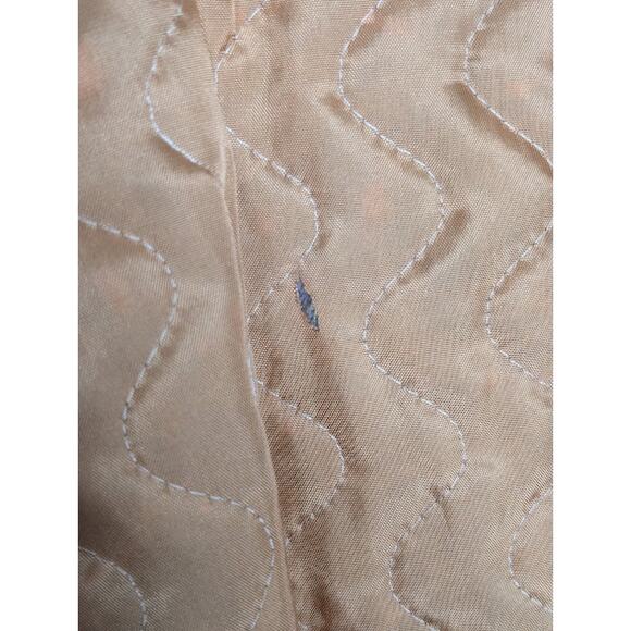 VINTAGE Sears PennyLane Tan Suede Leather LambswoolSherpa TieWaist Coat Jacket - Picture 4 of 16